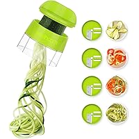 Zucchini Spiraler Veggie Spiralizer Sedhoom 4 in 1 Spiralizer Noodle Maker Vegetable Spiralizer Handheld Spiralizer…