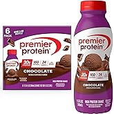 Premier Protein Shake, Chocolate, 30g Protein, No Added Sugar, 24 Vitamins & Minerals to Support Immune Health, 11.5 fl oz, 6 Pack (Packaging May Vary)