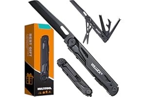 WILLUCK Multitool Pocket Knife - Stocking Stuffers for Men, Multi tool, Edc Knives - Pocket Knife for Men, Multitool for Camping, Hiking - Portable Multitools Gadgets Edc, Christmas Birthday Gifts for Man