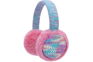 BUTITNOW Winter Knit EarMuffs for Kids Warm Furry Girls Ear Muffs Plush Toddler Ear Warmers Outdoor Ear Covers