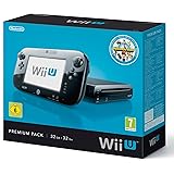 WII U BLACK 32gb deluxe premium console set with Nintendoland game