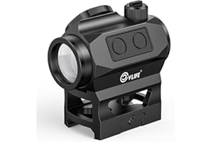 CVLIFE JackalHowl Red/Green Dot Sight with Motion Awake and Auto Off, 1x20mm 2MOA Red Dot Rifle Scope with Absolute Co-Witnes