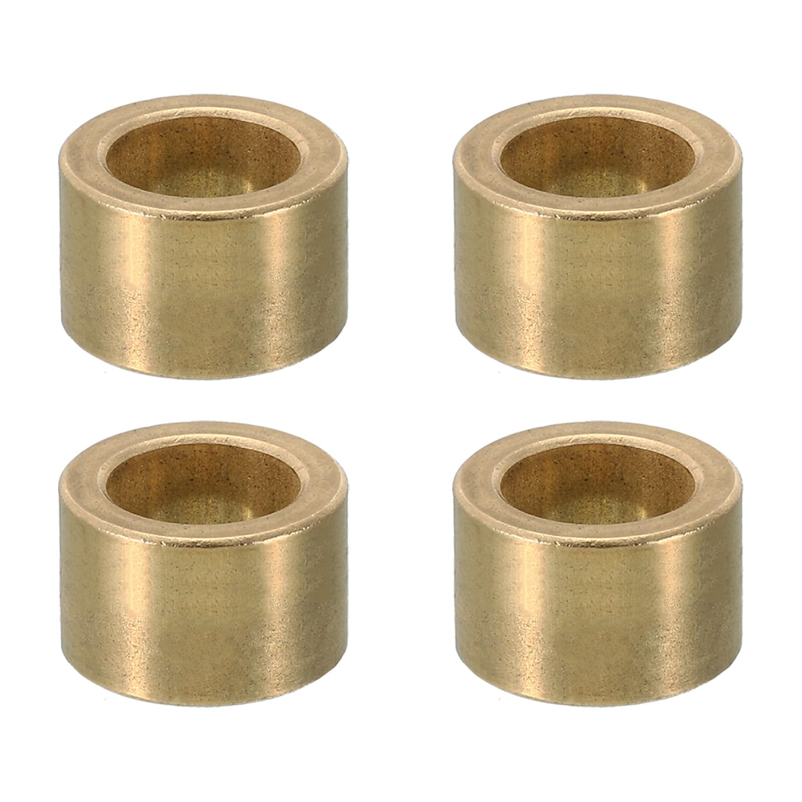 PATIKIL M12 Brass Spacers, 4 Pcs Metal Spacer Brass 12mm ID x 18mm OD x 12mm L Brass Spacers Screw Standoff for 1/2 Inch or M12 Screw