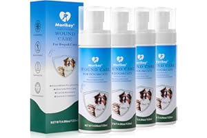 Morikey 4Pcs Pet Wound Care, Gentle Wound Spray for Pets, Dog Hot Spot Spray for Sensitive Skin, Rashes, Itching, Bites, Non-