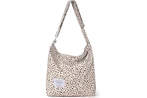 GOCVO Durable Canvas Tote Bag with External Pocket Design, Stylish Appearance, Adjustable Shoulder Strap