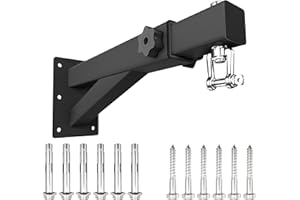 VivaZen Adjustable Heavy Duty Bag Hanger,Wall Mount Punching Bag Hanger,Thickened Steel Plate and Stainless Steel kit for Home Gym Indoor Outdoor (Supports up to 900Ib)