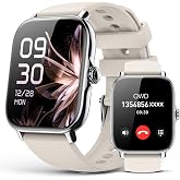 Smart Watch for Women Men- Answer/Make Call, 2025 IP68 Waterproof Fitness Step Sleep Tracker Watch with Monitor Activity Counter Smartwatch for Andriod iPhone iOS Samsung Compatible