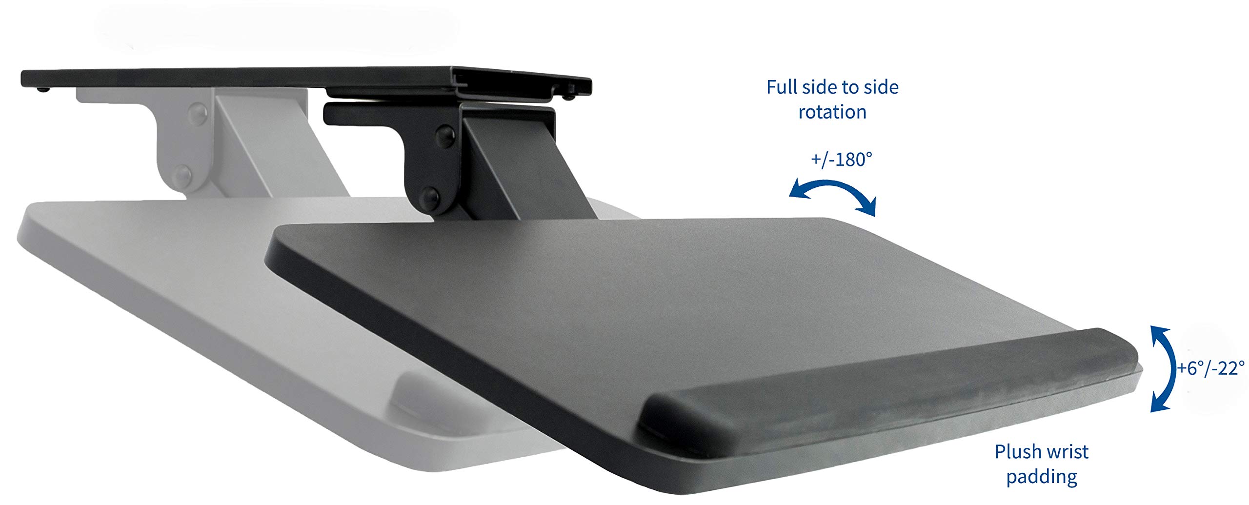 VIVO Adjustable Computer Keyboard & Mouse Platform Tray Ergonomic Under