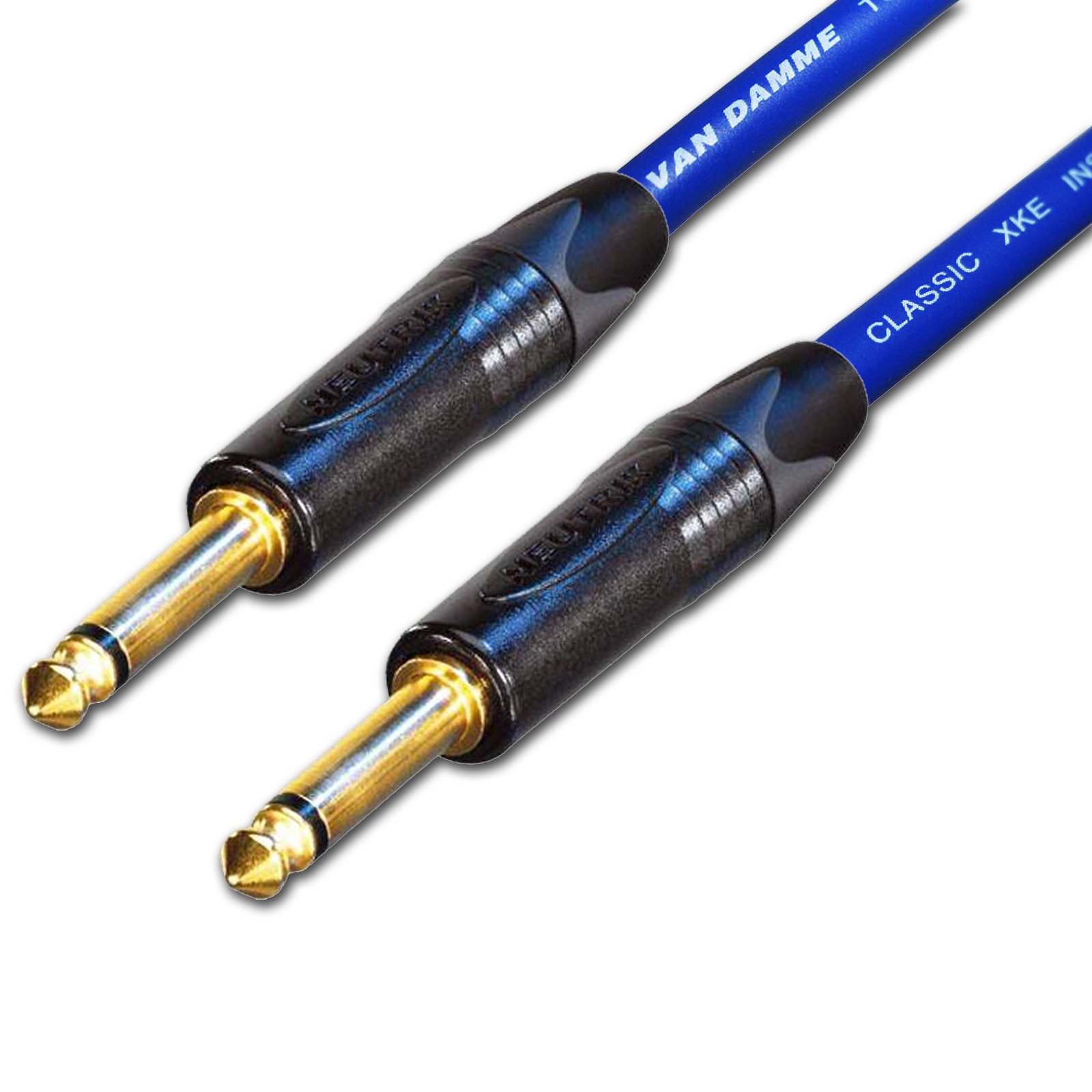 Van Damme Guitar Effects Pedal Patch Leads. Neutrik GOLD 1/4 inch Mono Cable — image 1