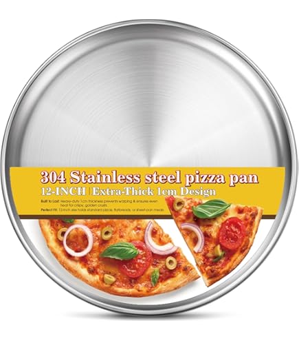 American Metalcraft Teglia Per Pizza In Alluminio Calibro 18, Bordo Largo 45,7 Cm - Confezione Da 12 - 3