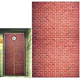 Platform 9 and 3/4 King's Cross Station, Curtains Door, Red Brick Wall Party Backdrop, Secret Passage to The Magic School, Pl