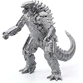 JAYKENIXO Mecha Dragon Monster Action Figure 7 Inch &ndash; Movable Joints, Robot Kaiju Creature Toy with Carry Bag for Kids Play, Display &amp; Gift
