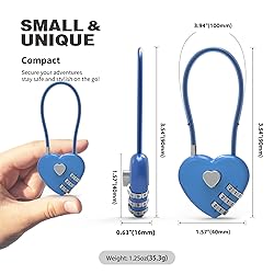 UP Security 3 Digit Combination Lock, Combo Cable