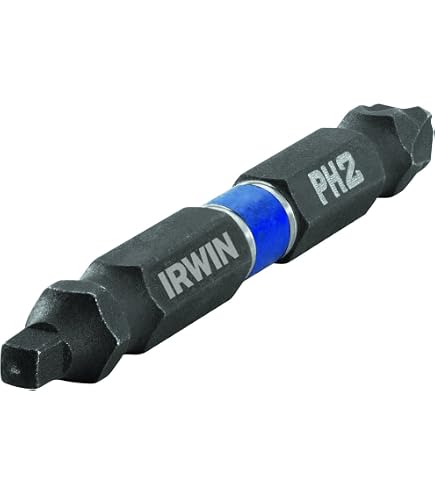 Irwin Impact Performance Series 1871073 Tournevis à Double Extrémité Numéro 2 Phillips Power Bit 10,2 Cm
