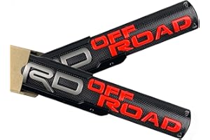 POSPICE 3D Emblem Badge Nameplate Compatible with TRD Offroad Left and RightSide Off Road Badges Emblems ABS Plastic Emblem with Strong Adhesive 240921 （2 Pack Offroad）