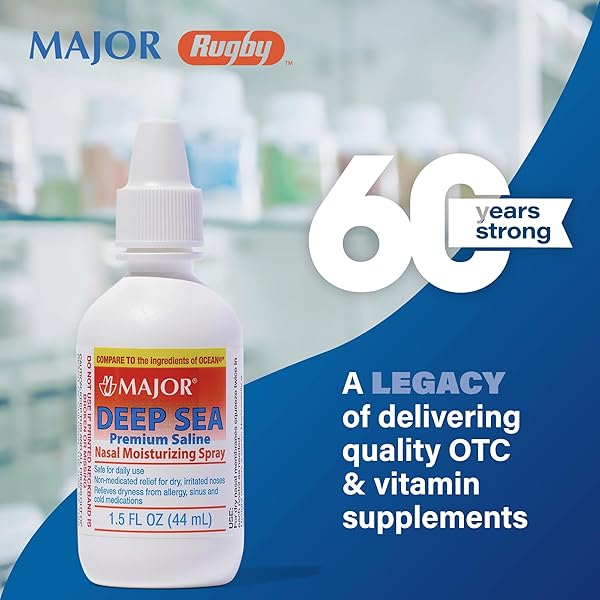 DEEP SEA SALINE NASAL SPRAY GENERIC FOR OCEAN NASAL MOISTURIZING SPRAY 1.5 OZ PER BOTTLE PACK OF 12 BOTTLES