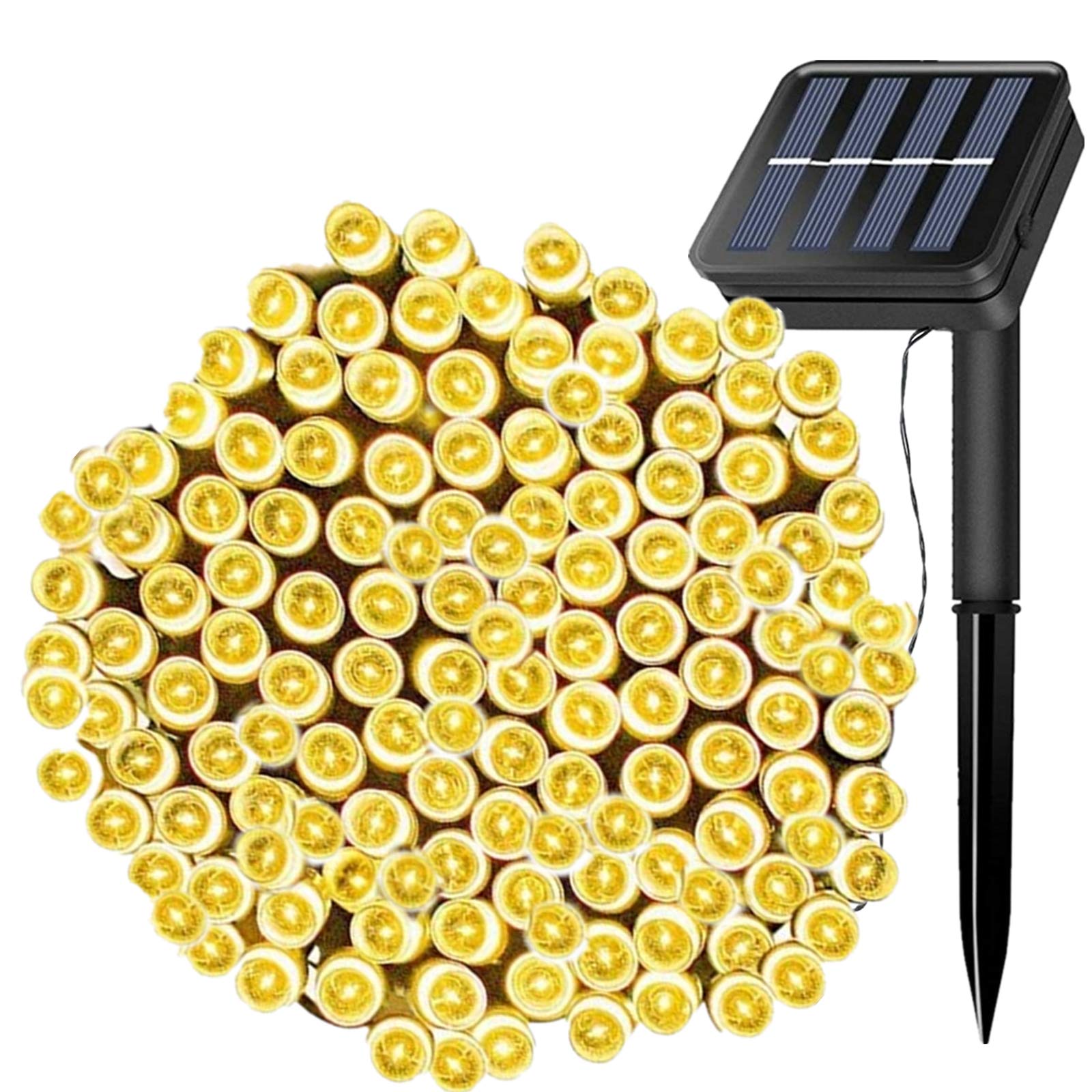 FANSIR Solar String Lights,108ft 300 LED Outdoor String Solar Powered Fairy Lights Waterproof 8 Modes Garden Decorative Light for Tree, Patio, Garden, Yard, Home, Wedding, Party (Warm White)