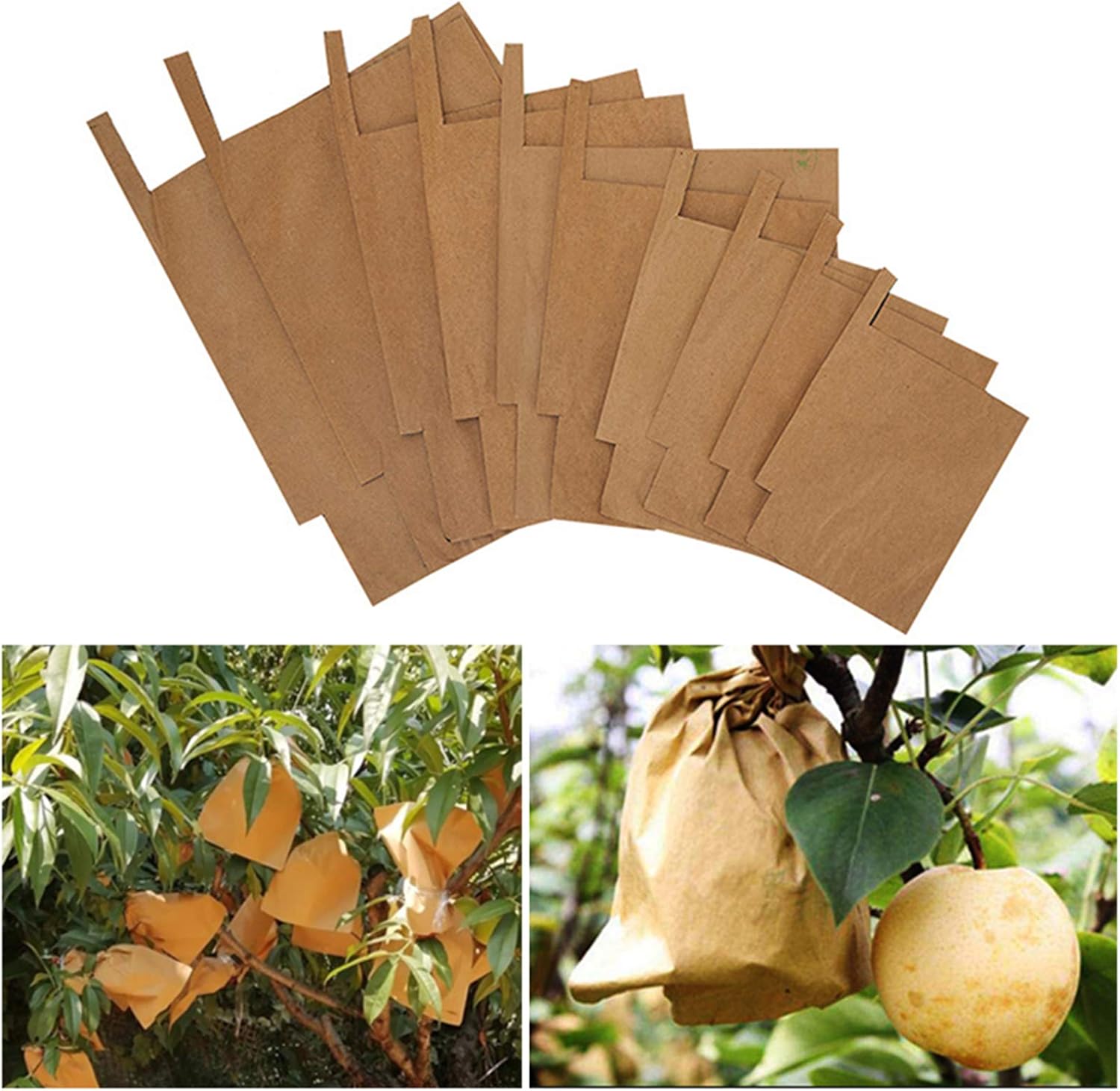 Ae Fruit Protection Bags With Wire Paper 100 Pack P Pulp Garden Brand Cheap Sale Venue