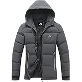 MOERDENG Women's Lightweight Full-Zip Puffer Jacket with Hood Quilted Warm Winter Coat Water Resistance Winter Jacket