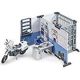 Bruder bworld 62732 Set Police Station w Police Motorbike