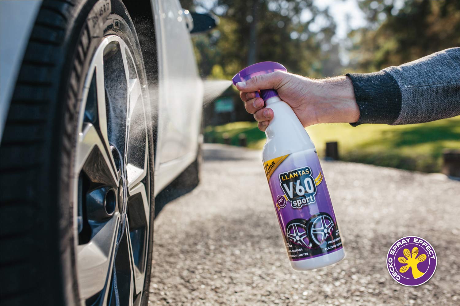 Sisbrill V60 Sport Felgenreiniger - neutral und sicher - Gecko Spray Version - 1 Liter. 4