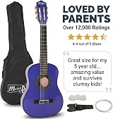 Music Alley 30 Inch Junior Classical Acoustic Guitar for Kids with Bag view 7
