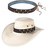 Hat Bands for Cowboy Hats - Genuine Leather Hat Band for Men Women Keep Feathers Firmly in Place Brown