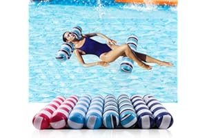 MOZSOY 【4 Pack】 Inflatable Pool Blow Up Tanning Pool Premium Swimming Pool Float Hammock, Multi-Purpose Inflatable Hammock (Saddle, Lounge Chair, Hammock, Drifter), Water Hammock Lounge …