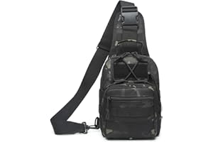 ATBP Small Tactical Sling Backpack Bag for Men Military Shoulder Bag Pack EDC Crossbody Bag for Hiking 7 Liters