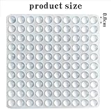 Gunwon Transparent Silicone Bumper Pads 0.6cm Adhesive Door Cabinet Stop 100pcs view 2