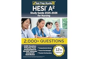 HESI A2 Study Guide 2025-2026 Nursing: 2000+ Questions (6 Practice Tests) and Prep Book for the HESI Admission Assessment Exam Review: [12th Edition]