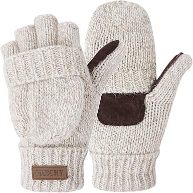 Winter Knitted Fingerless Gloves 
