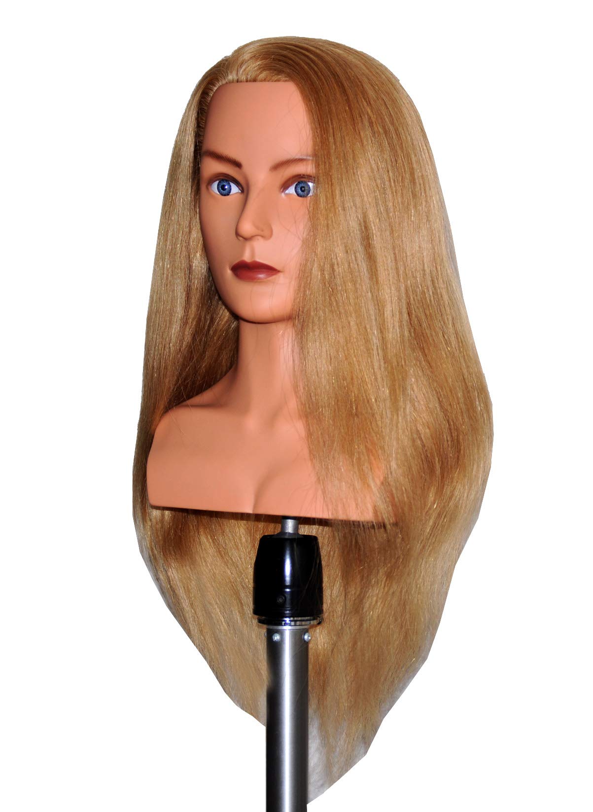 LongrunerLadella Beauty 24" Cosmetology (Heavy Density) with shoulder Human Hair Mannequin Manikin Training Head - Layla (LAYLA)
