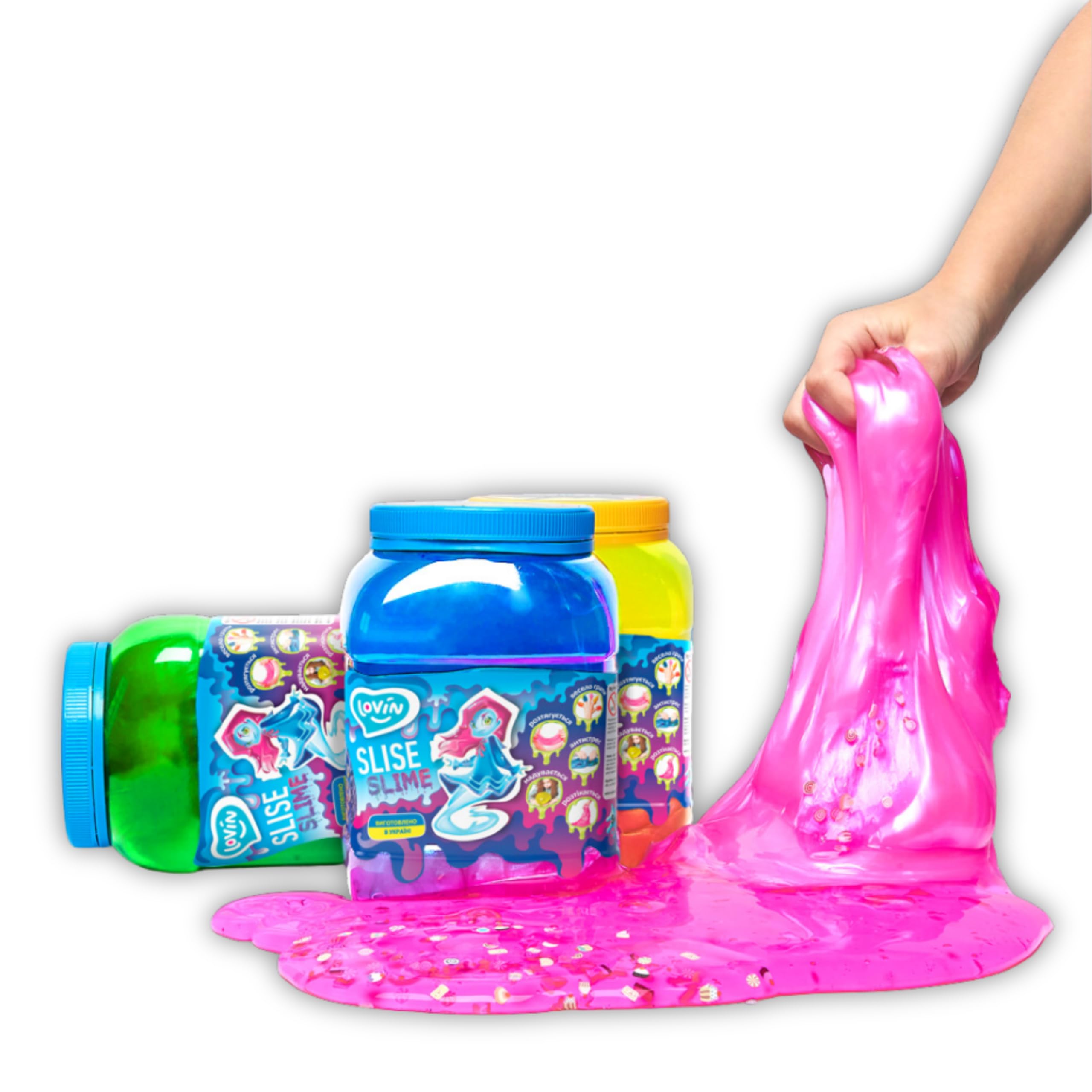 Big Slime 1150ml, Fidget Toys Stretchy Anti-Stress Toy - Squishy Kids Slimes for Party Bags Fillers - Fun and Relaxing Playtime Activity