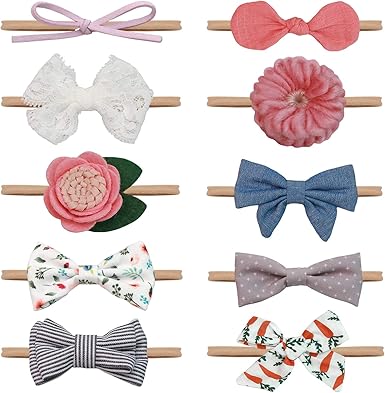 soft baby hair clips