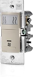 Leviton IPHS5-1LT Decora In-Wall Humidity Sensor & Fan Control , 3A, Single Pole, Light Almond