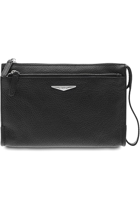 Masonic Chain Collar Case - Black Imitation Leather Freemason Carrying Bag