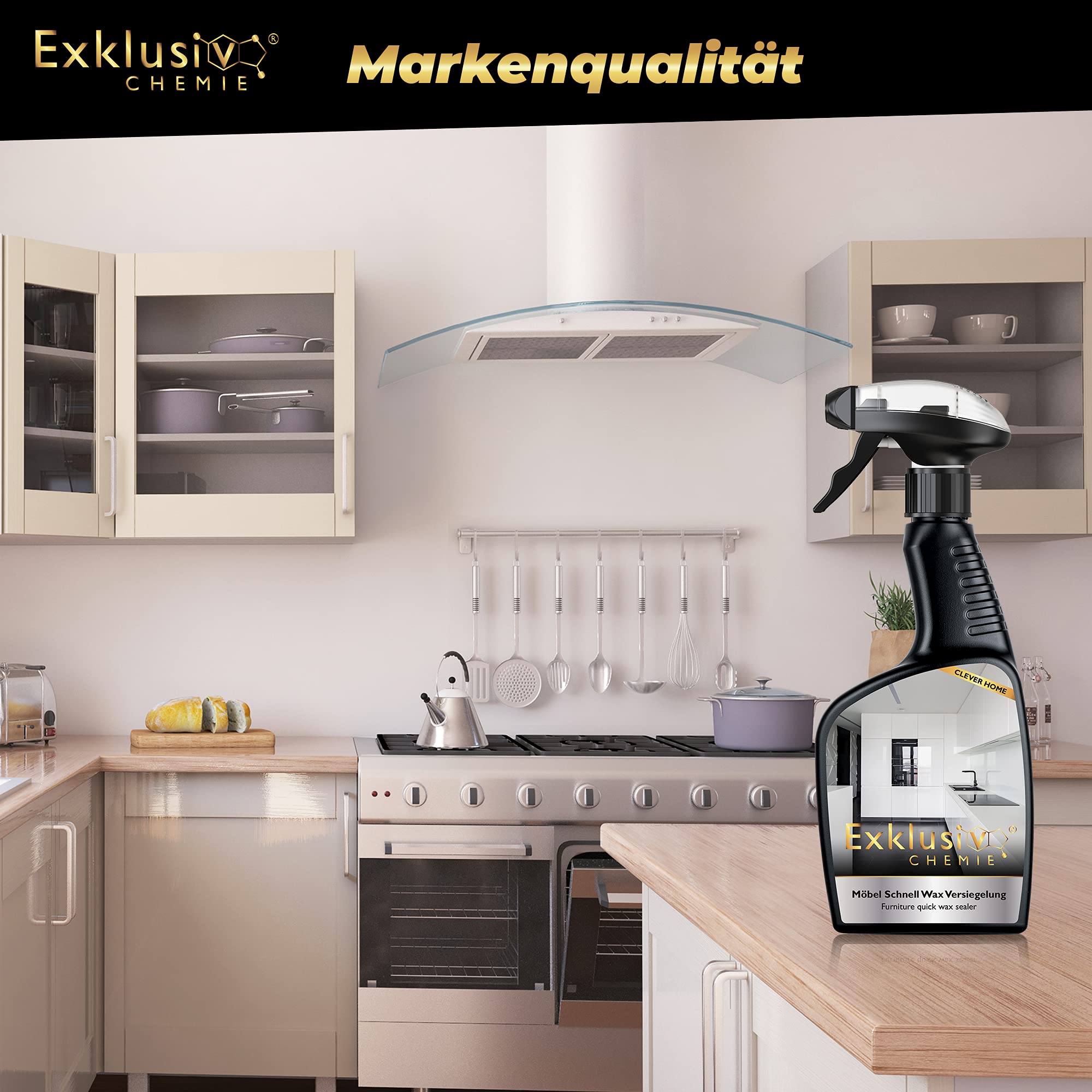 Exklusiv Chemie Möbel Schnell Wax | Hochglanz Versiegelung 500 ml 6