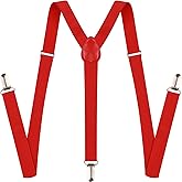 Y Shape Suspenders With Clips Adjustable Buckle for Women Men