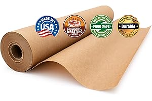 THE PAPER FACTORY LLC Brown Butcher Paper Roll (17.75 inches x 150 feet), Unbleached, Unwaxed & Uncoated for Smoking & Resting Meat by Paper Pros