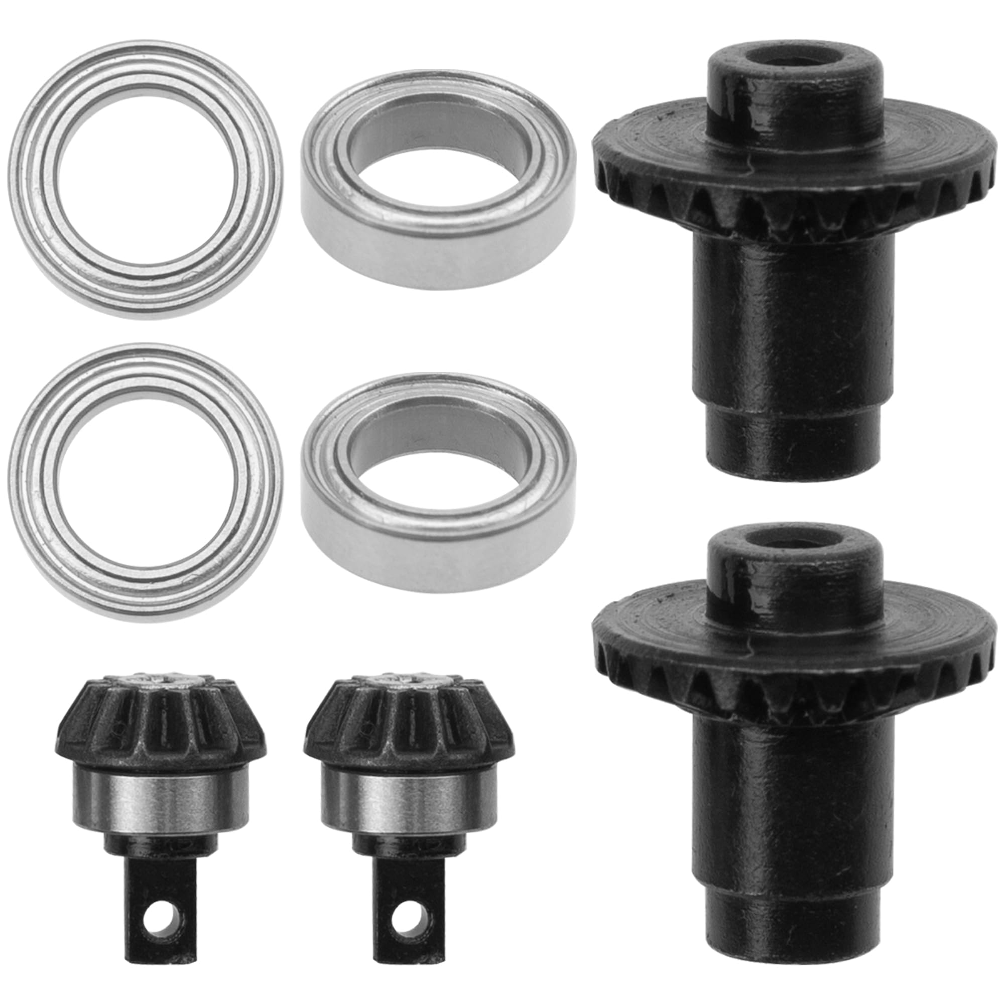 Photo 1 of ShareGoo Steel FCX24 Differential Gears Front Rear Diff Gear Set for FMS 1/24 FCX24 Series RC Car Axle Housing Upgrades Parts