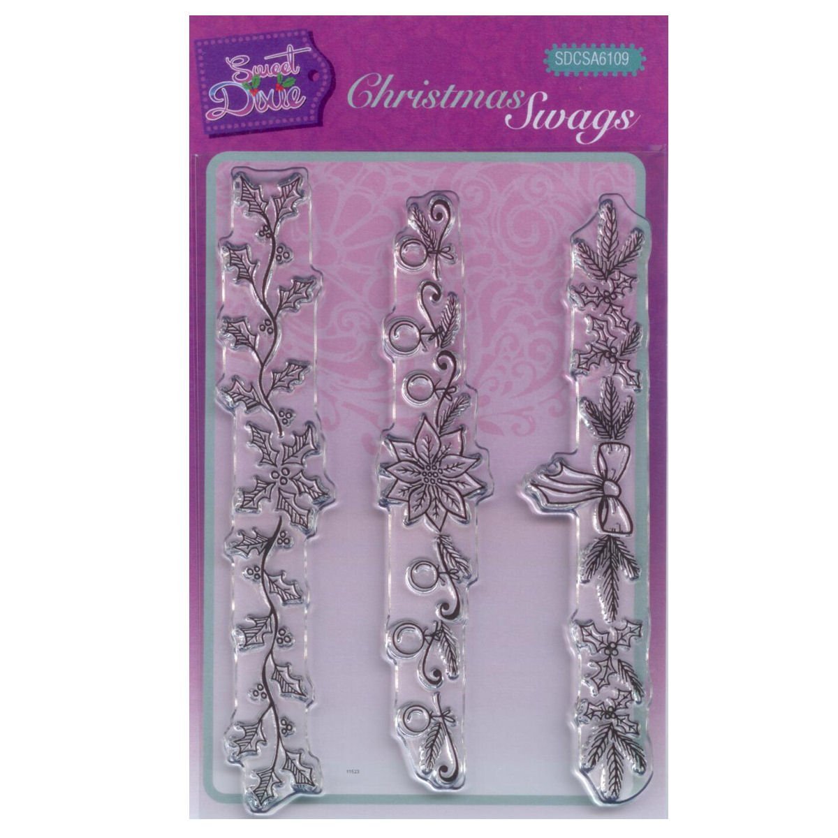 Sweet Dixie Christmas Swags Clear Stamp Set