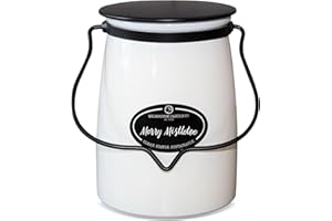 Milkhouse Candle Company - Merry Mistletoe - Creamery Collection - 22oz Single Cotton Wick Soy Candles with Beeswax - Long Burn Time, Made in The USA - Non Toxic, Premium Scented Candles