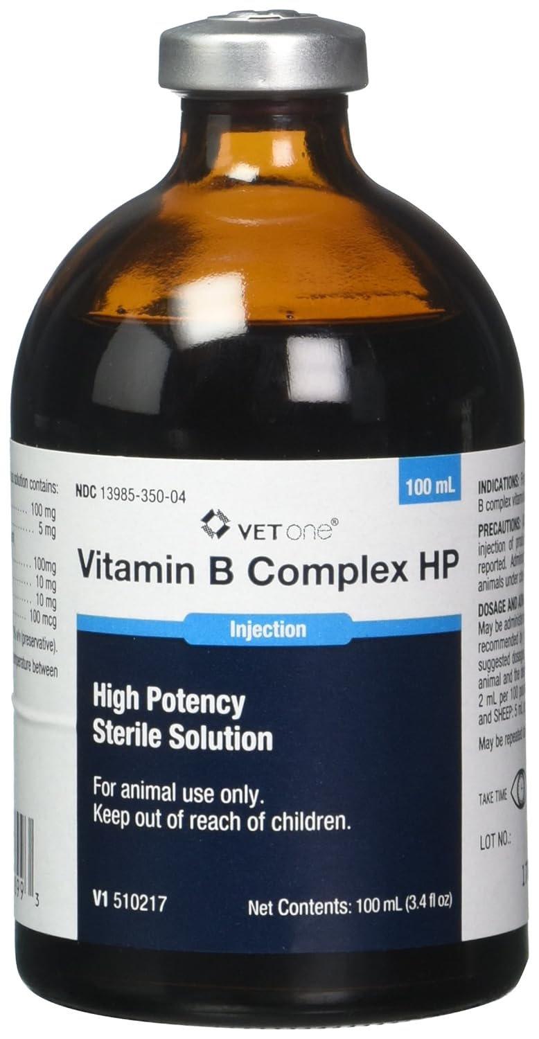 Vet One Vitamin B Complex High Potency, For Cattle, Swine, and Sheep 100ml Amazon.in Health