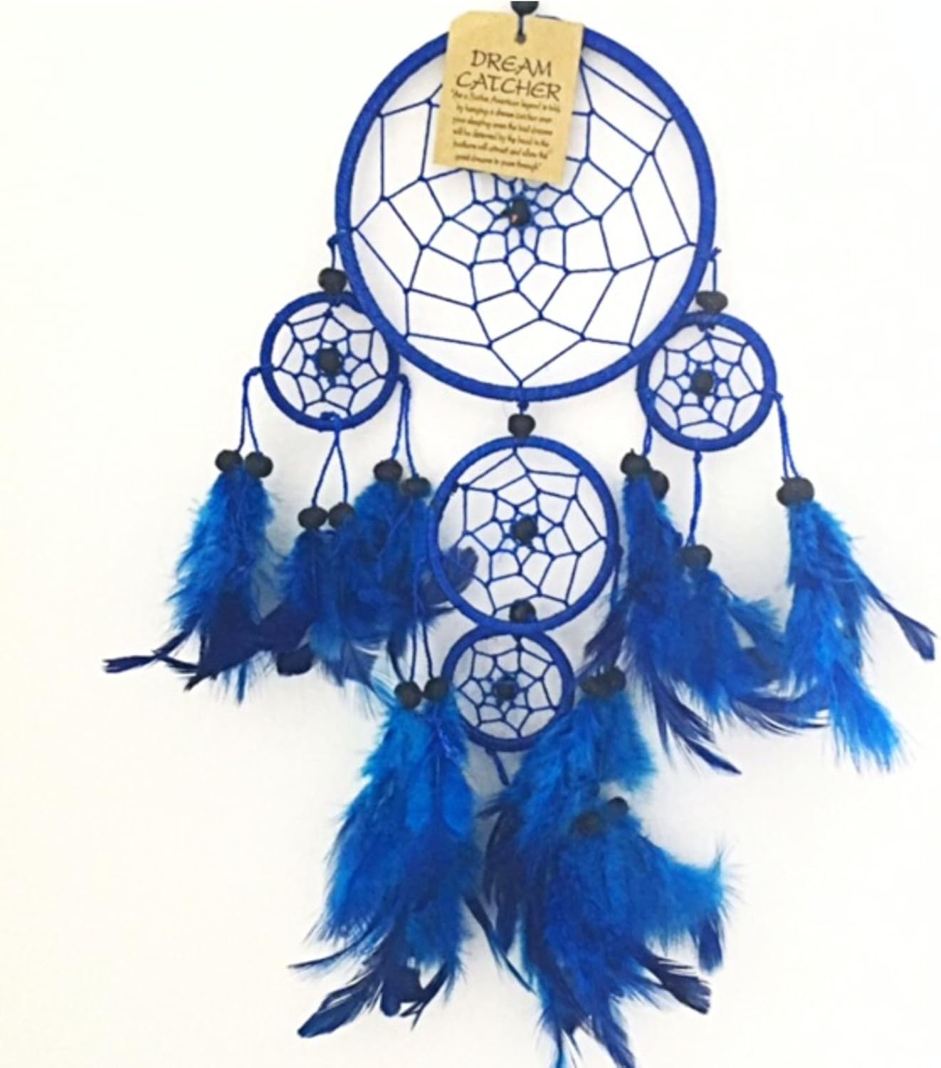 Navy Blue Colour Dream Catcher Beautiful Home Decor & Kids Room Wall Hanging Party Bag Filler Item Catch All Those Bad Dreams No More Sleepless Nights