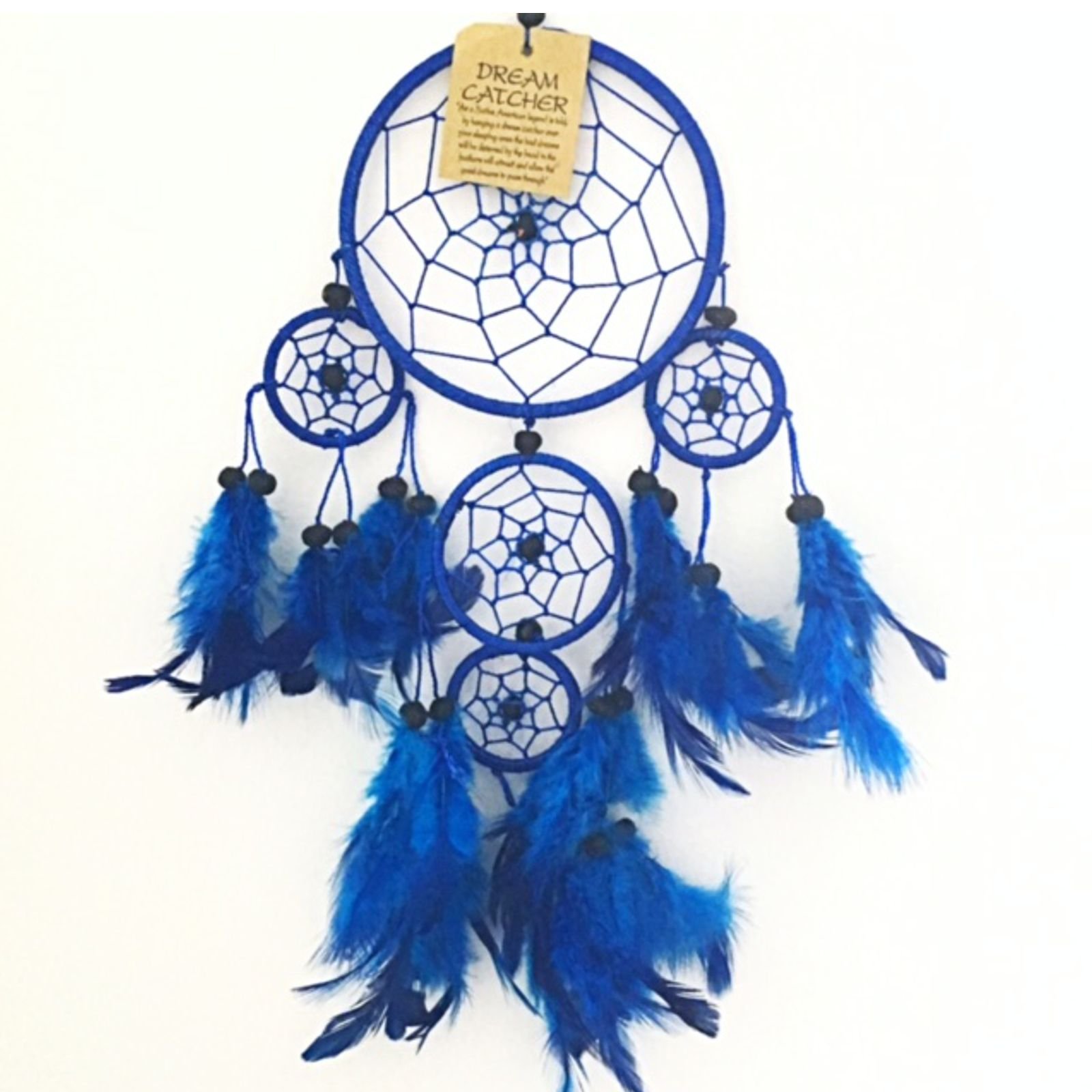 Navy Blue Colour Dream Catcher Beautiful Home Decor & Kids Room Wall Hanging Party Bag Filler Item Catch All Those Bad Dreams No More Sleepless Nights