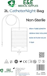 E&E 2000ml Urine Drainage Bags 10pcs Non-Sterile with T-Tap Valve view 2