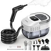 ODSD Steam Cleaner for Home & Car, 3-Level Adjustable Steamer for Cleaning, 15s Heat-Up & 1.6L Large Tank, Handheld Steam Cleaner for Car Detailing, Home, Tile, Grout, Furniture with 15pcs Accessories