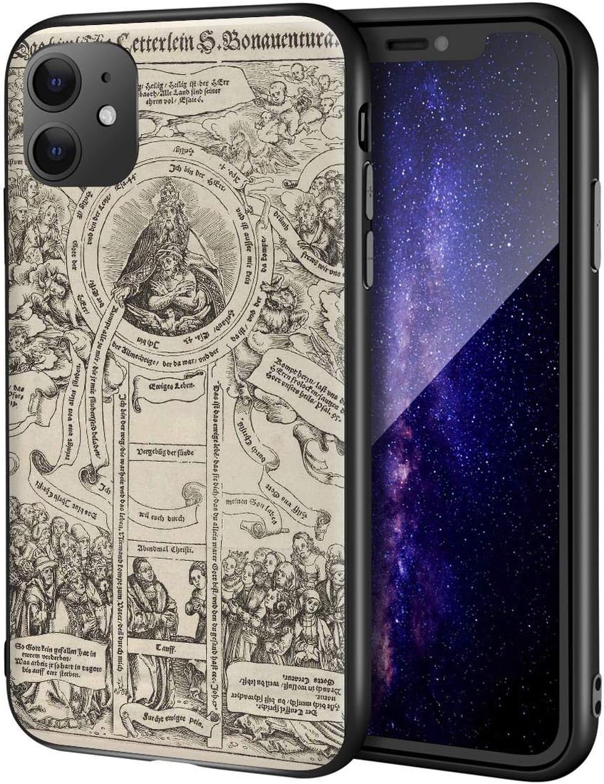 Lucas Cranach The Elder for iPhone 11 Case/Fine Art Cellphone Case/High Definition Giclee Level UV Reproduction Print on Mobile Phone Cover(The Celestial Ladder of St. Bonaventura)