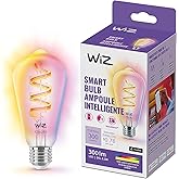 WiZ Color ST19 Color Filament LED Smart Bulb - Pack of 1-300 Lumen - E26 Indoor - Connects to Your Existing Wi-Fi - Control w